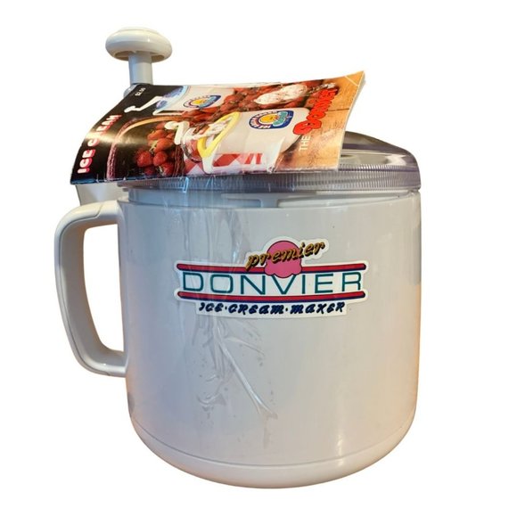 Doniver Kitchen Donvier Premier Vintage Ice Cream Maker Quart Old Fashioned Hand Crank